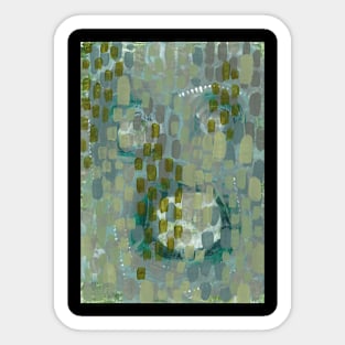 Art Acrylic artwork abstract painting gift Sticker